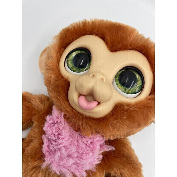 2017 FurReal Friends Monkey Check Up Zandi Plush Toy Stuffed Animal Talk/Sounds - Picture 1 of 8